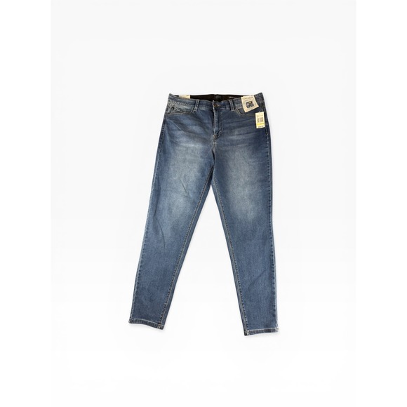 Curve Appeal Denim - Curve Appeal Womens 18W High Rise Skinny Jeans Comfort Waist Blue Denim NEW